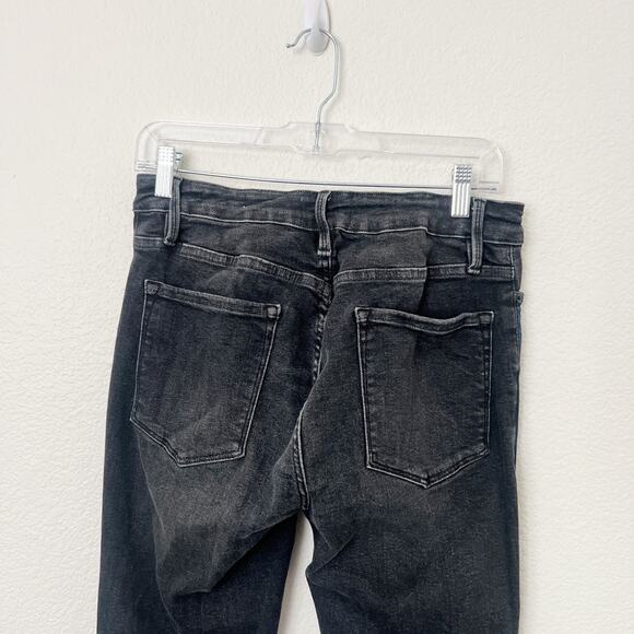 [Frame] Le One Skinny Two Tone Stretch Teller Mid Rise Jeans Ankle Length Sz 30 - Picture 5 of 11